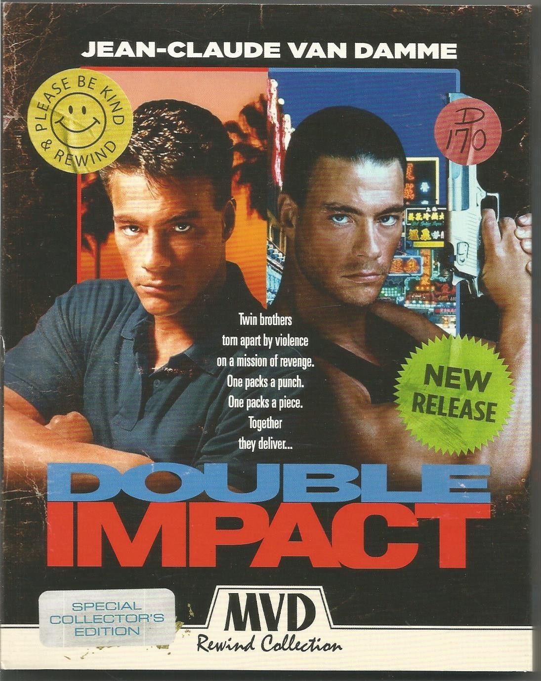 Double Impact. Jean-Claude Van Damme. Region A Blu-ray with slipcase.