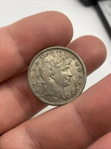 1893 O Barber Quarter 25c XF-AU?