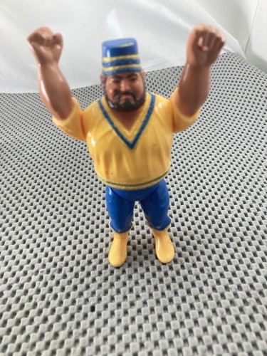 Vintage 1990 Hasbro WWF Akeem African Dream 5� Fig...