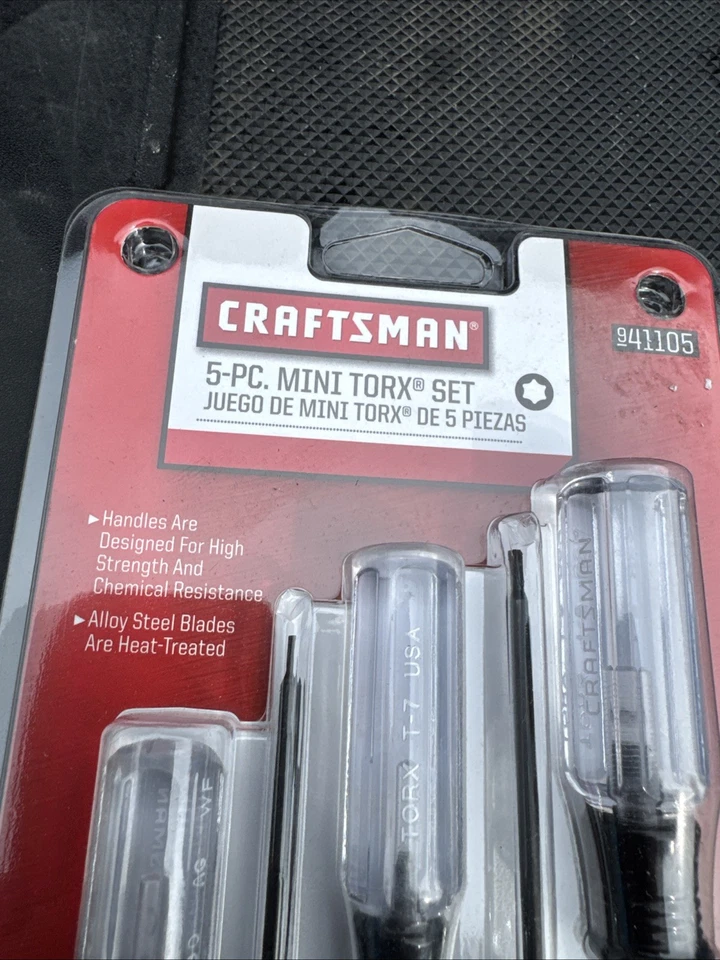 Sears Craftsman USA Nos 5pc Mini Torx Screwdriver Set Rare USA 41105 - Image 2 of 4