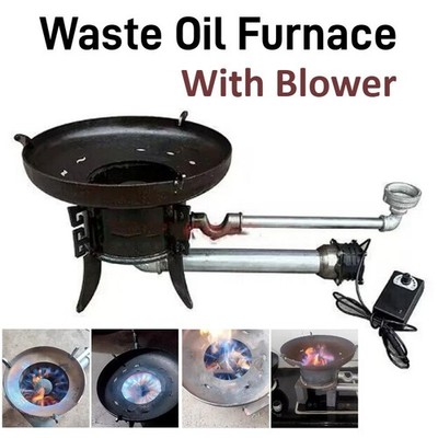 Farm Waste Oil Burning Furnace Home Shed Burner Heating Boiler Stove With Blower