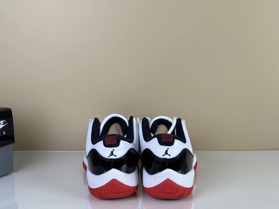 Air Jordan 11 Retro Bajo “Concord Bred” Negro Rojo Envío Gratis Foto 3 de 4