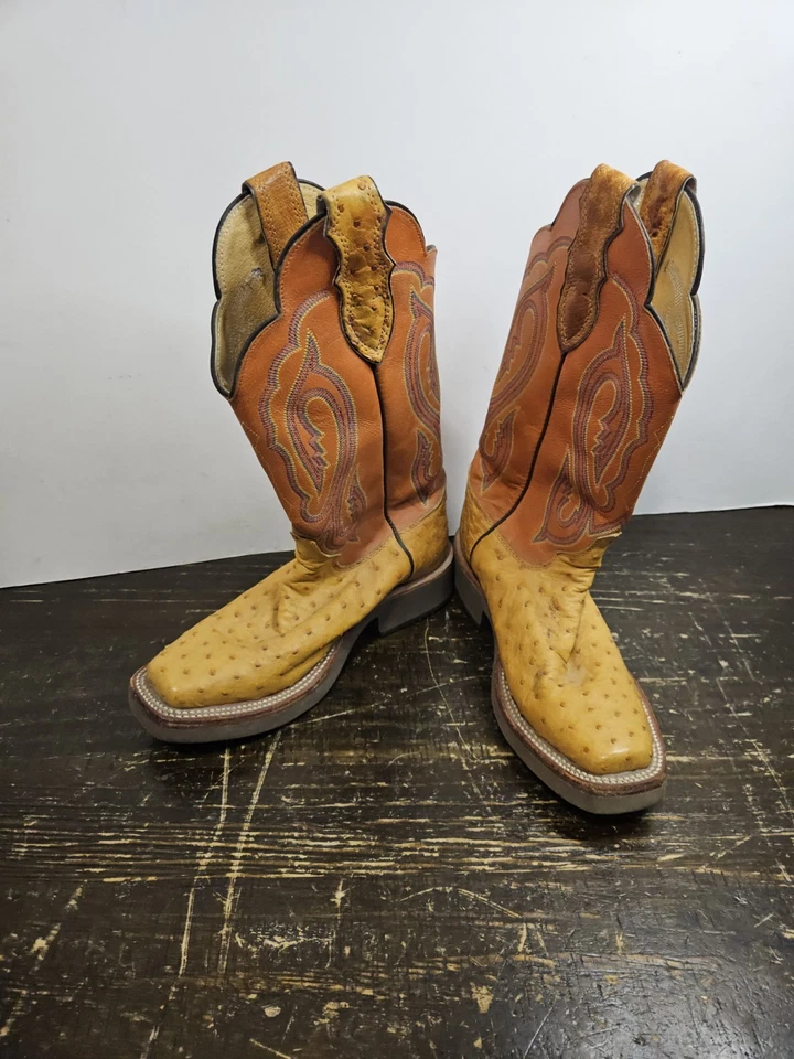 Botas Justin “Buttercup” Pluma Completa Avestruz Tekno Crepe L8961 5.5 C Juveniles Foto 4 de 4