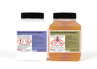 Neuste HIGHTEC Steinteppich Grundierung für Marmorkies. Wählen Sie 3-6-12-53m²  