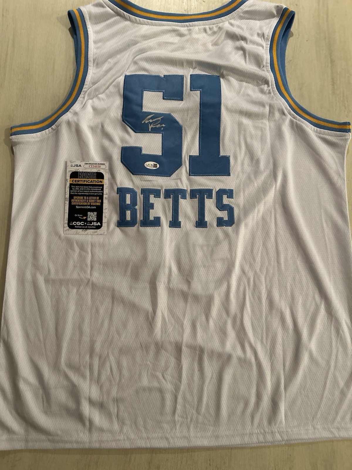 Lauren Betts Autographed Signed UCLA Bruins JERSEY JSA CERTIFICATION 