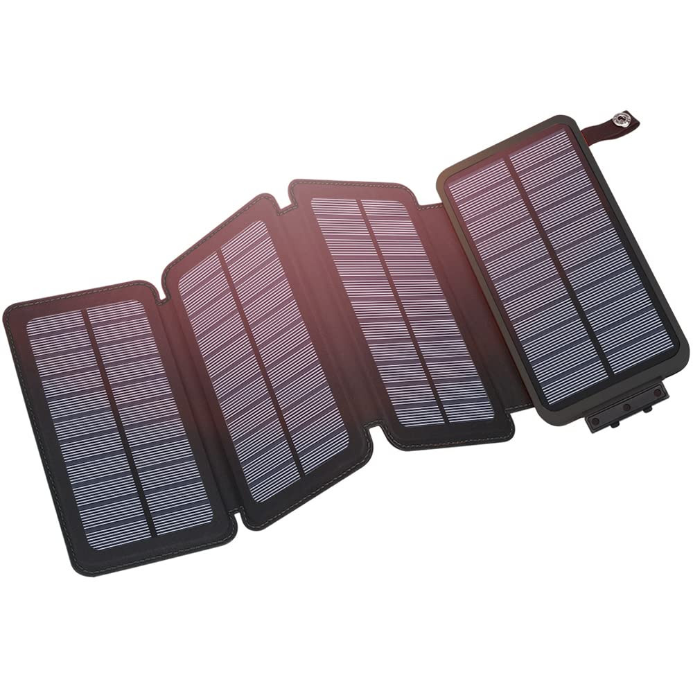 25000mAh Solar Power Bank with USB-C Fast Charging Portable Phone Charger