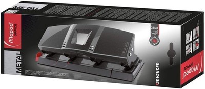 Maped M622511 4-Fach-Locher, für 25 bis 30 Blatt, Metall, Anthrazit, ''Gebraucht''