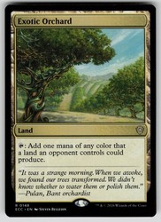 Exotic Orchard 148 Commander: Lorwyn Eclipsed Rare Land