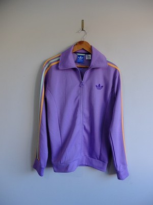 Adidas Originals Lavender Violet Trainingsjacke M 2011 Pastell Streifen