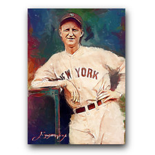 Herb Pennock #3 Art Card Limited 17/50 Edward Vela Signed (New York Yankees)