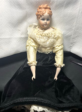 Vintage Doll Reproduction of a 19th-century German Parian/bisque shoulder-head