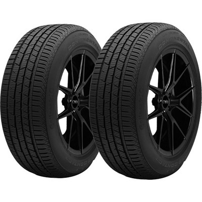 (QTY 2) 235/55R19 Continental Cross Contact LX Sport 105H XL Black Wall Tires