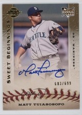 2009 Sweet Spot Sweet Beginnings 683/699 Matt Tuiasosopo #121 Auto 1s4i