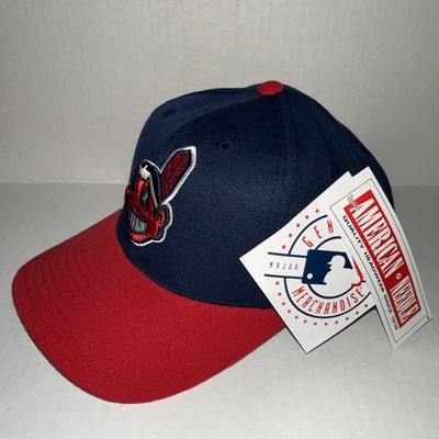 Vintage Cleveland Indians Mini Blockhead SnapBack Hat/Cap