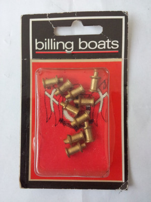 Poller 5X10mm 10 Stück aus Messing von Billing Boats,Krick BF0135