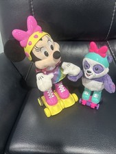 Disney Jr Minnie Mouse  Panda Roller Skating Plush Music Lights Motion Works