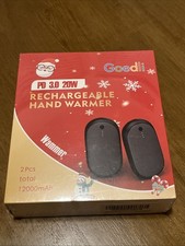HOT Hand Warmers 2 Pack, 12000mAh Rechargeable Hand Warmer, Sealed NEW
