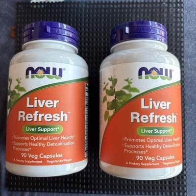 2 Now Liver Refresh 90 Veg Capsules EXP:11/28