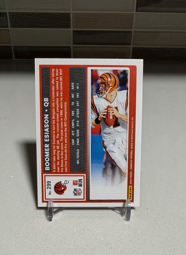 Donruss Boomer Esiason 2025 prueba de prensa roja Bengals #299 - Imagen 2 de 2