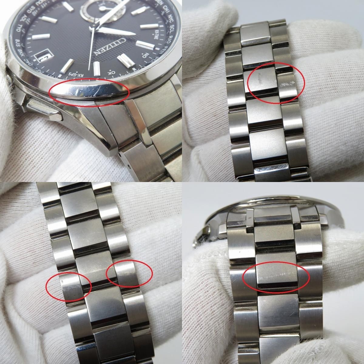Citizen Attesa Eco-Drive Analog Watch F150-T021581 Silver Titanium 