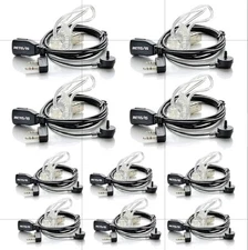 10-Retevis Earpiece with Mic 2 Pin Acoustic Tube Headset For Walkie Talkies 
