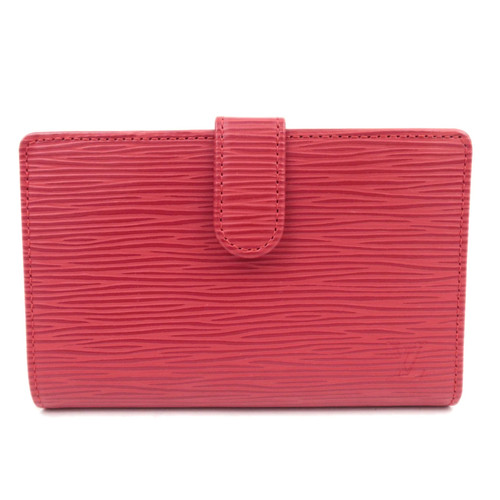 Louis Vuitton Epi Porte Monnaie Viennois Wallet Rouge M6327E Authentic