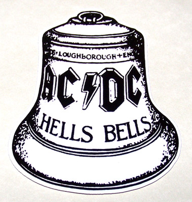 AC/DC - Die Cut LARGE Sticker Official Heavy Metal Rock Bands ACDC Hells Bells