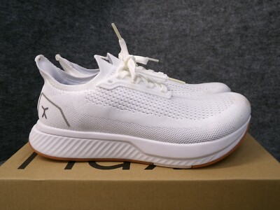 Flux Womens Adapt Runner White Gum Running Athletic Barefoot Knit Shoes Size 8.5