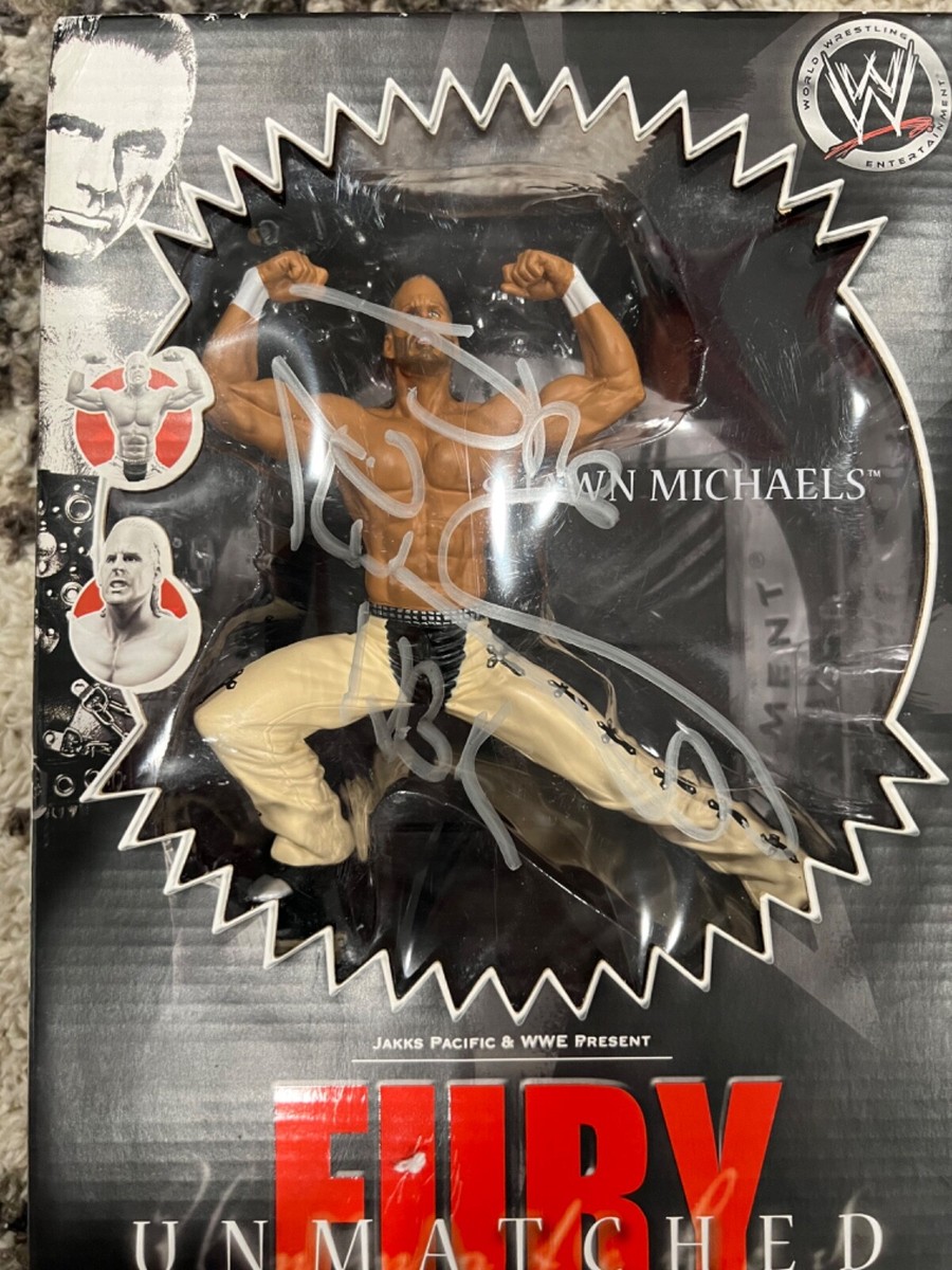 Shawn Michaels HBK WWE WWF Signed Unmatched Fury Figure RARE