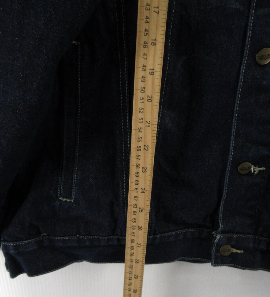 Chaqueta De Colección Sean John Hombres XXL Azul Camionero Denim Hip Hop Y2K Suelta Motociclista Foto 4 de 4