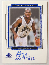 1999 UD SP Top Prospects Vital Signs Gary Lumpkin #GL On Card Auto Autograph