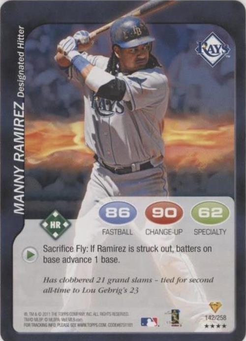 2011 Topps Attax - Manny Ramirez #142 - 1 of 1