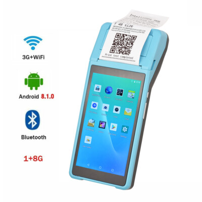 Bisofice All in One Handheld POS PDA Receipt Printer 1D Barcode Scanner C5B2