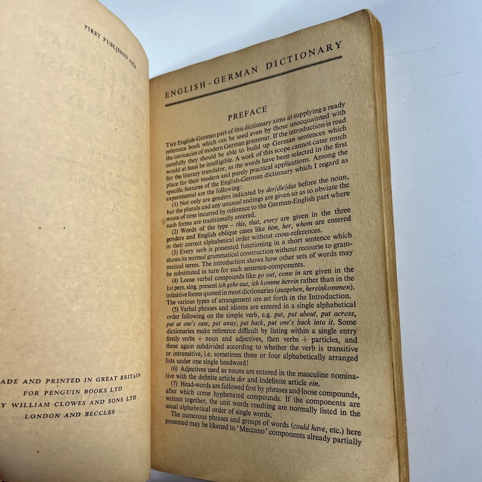 An English-German German-English Dictionary W. E. Collinson Paperback Book - image 4 of 4