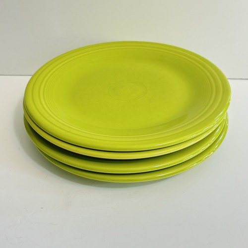 Fiestaware Lemongrass 10.5” Fiesta Dinner Plates Green Plate Set Of 4