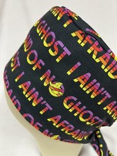 Men/Women Surgical Scrub Cap Lined Ghost Very Cool 100 Cotton