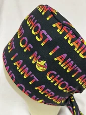 Men/Women Surgical Scrub Cap Lined Ghost Very Cool 100% Cotton