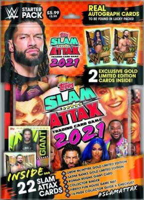 WWE Topps Slam Attax 2021 Limited Edition / Gold Wrestling Card Pick Your Own