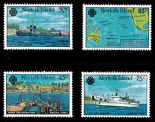 Norfolk Island 1984 - World Communications Year - Set of 4v - Scott 319-22 - MNH