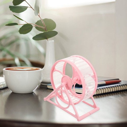 Hamsterrad Terrarium Machen Kann Laufrad Mäuse Rosa Goldener Bär Mit Halterung - Bild 9 von 12