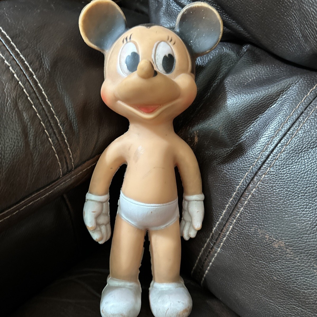 VINTAGE WALT DISNEY MICKEY MOUSE DOLL PIE EYED 1940'S-50'S