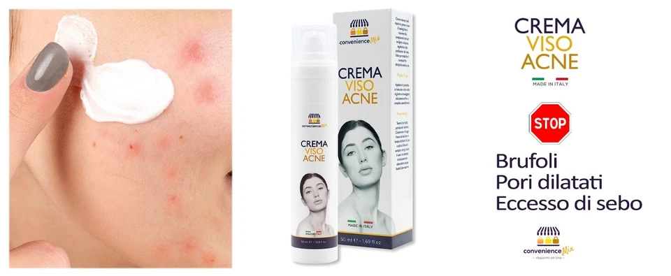 Crema Viso Acne Esfoliante, 50 ML Anti Brufoli Pori Dilatati Acidosalicidico BHA - Image 2 of 4