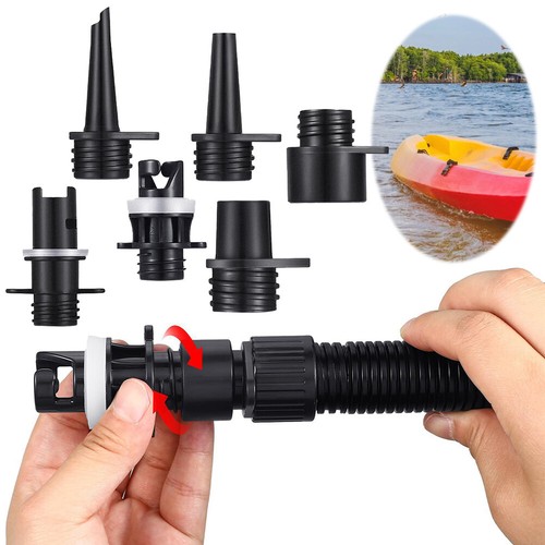 ♥ 6Pcs Valves Adapter AirPump Hoses Connectors Paddle SUP Board Boat