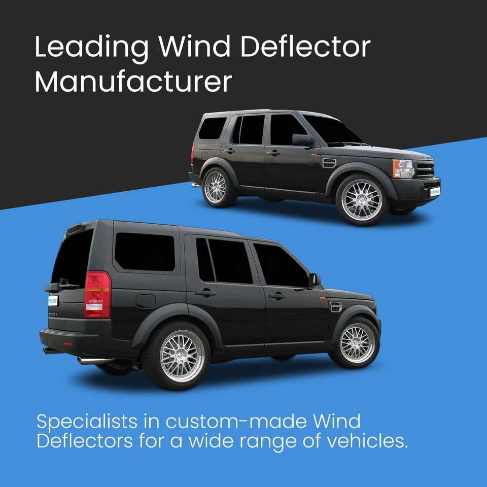 Land Rover Discovery MK3 2004-2009 5 Door SUV Wind Deflectors 4pc Tinted - Image 2 of 4