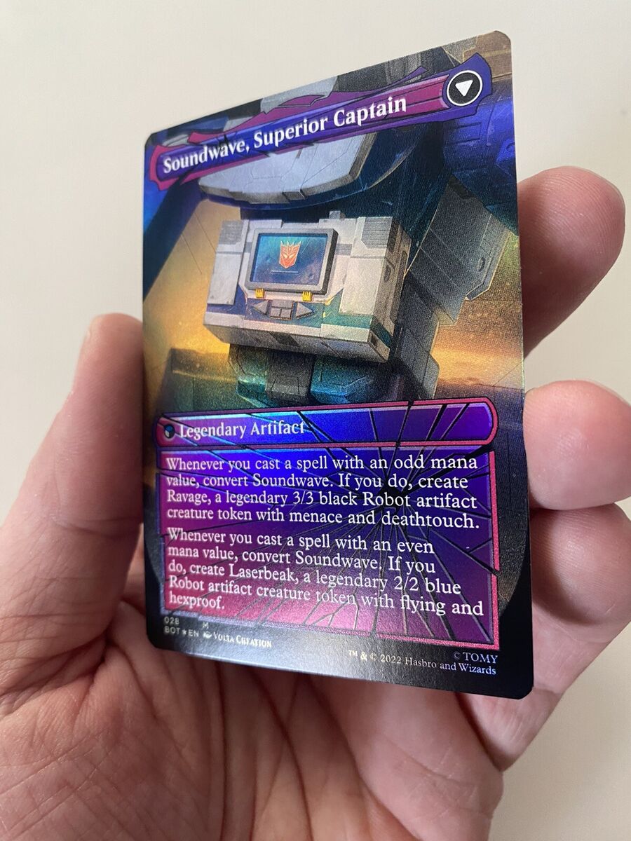 MTG Soundwave, Sonic Spy *SHATTERED GLASS FOIL* The Brothers MTG Soundwave, Sonic Spy *SHATTERED GLASS FOIL* The Brothers