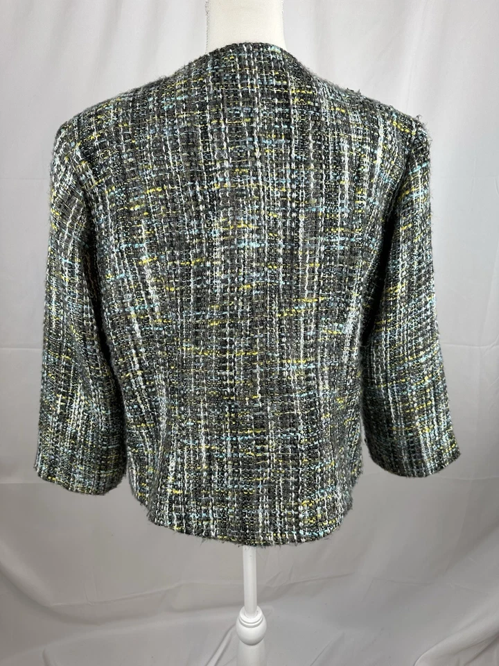 Chaqueta Blazer CHRISTOPHER & BANKS Mujer Talla XL Texturizada Frente Abierto Foto 3 de 4