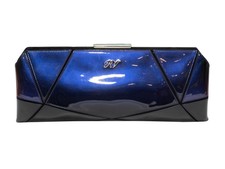 Navy Roger Vivier Patent Prismick Clutch