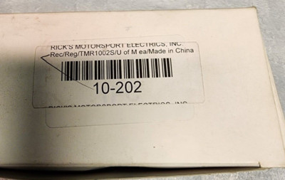 Ricks Motorsport Electric - 10-202 - Rectifier/Regulator