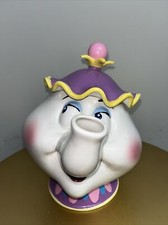 Disney Schmid Beauty and The Beast Mrs. Potts Ceramic Tea Pot /Music Box