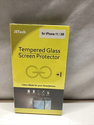 JETech TEMPERED GLASS SCREEN PROTECTOR FOR iPHONE 11/XR - SET OF TWO -  NEW